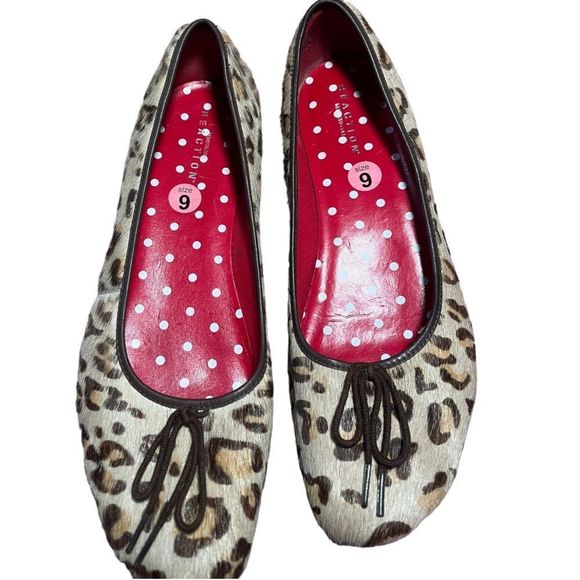 Kenneth Cole Reaction size 9 calf hair ballet flats EUC - Picture 9 of 13